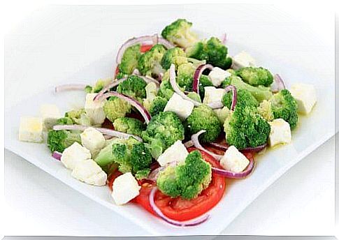 Vegetables cooked as a healthy food