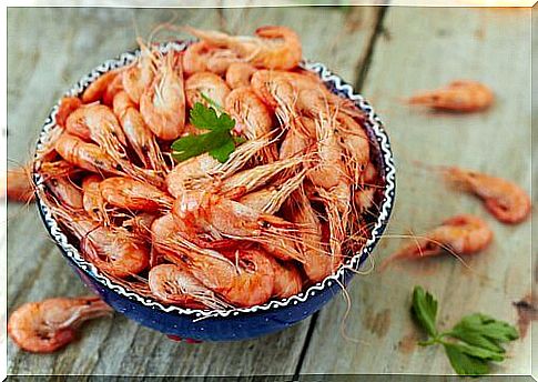 Shrimp for crispy salad