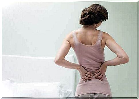 woman with back pain