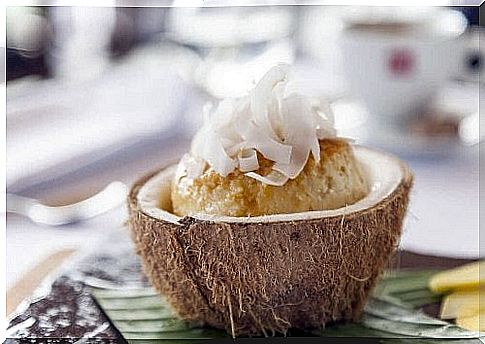 Coconut Flan without sugar and without milk