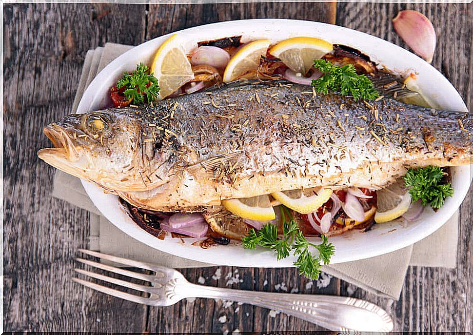 Baked fish