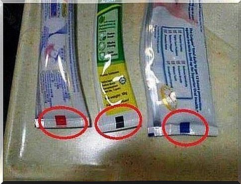 What do the color marks on toothpaste packaging mean?